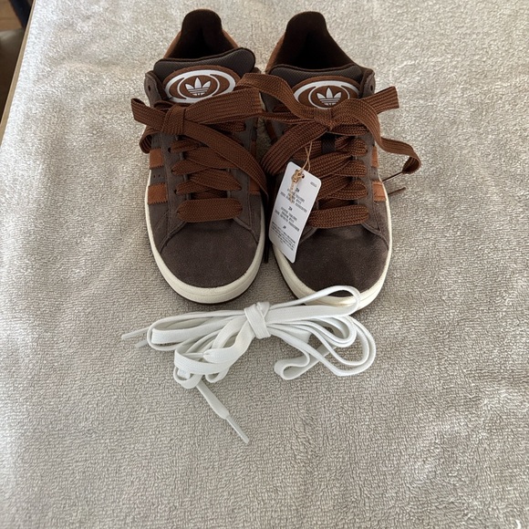 adidas Campus '00s Dark Brown/Preloved Brown/White Youth Size 4 1/2 - Picture 6 of 13